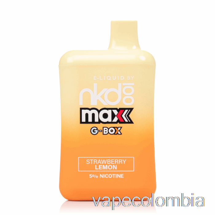 Vape Recargable Gbox X Nude 100 5500 Desechable Fresa Limon